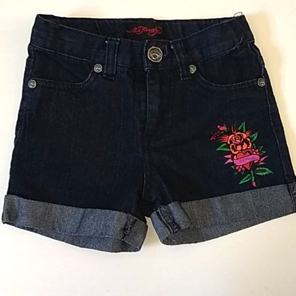 Ed Hardy shorts.